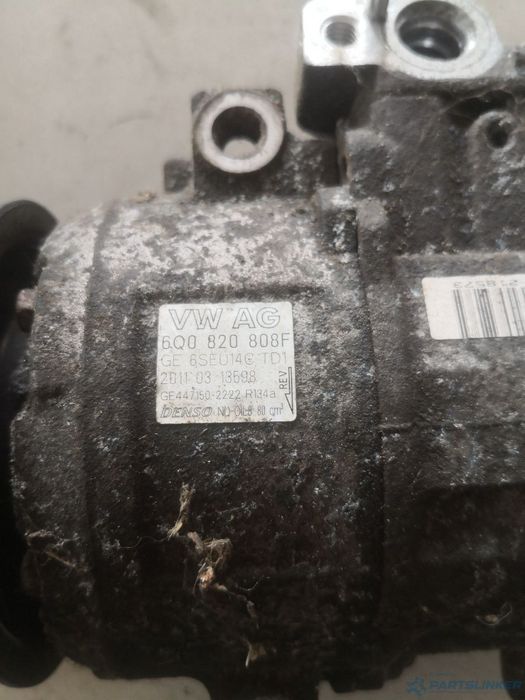 Compresor AC VOLKSWAGEN POLO (6R, 6C) [ 2009 - > ] 1.4 (CGGB, CLPA, CDDA) 63KW|85HP OEM 6q0820808f