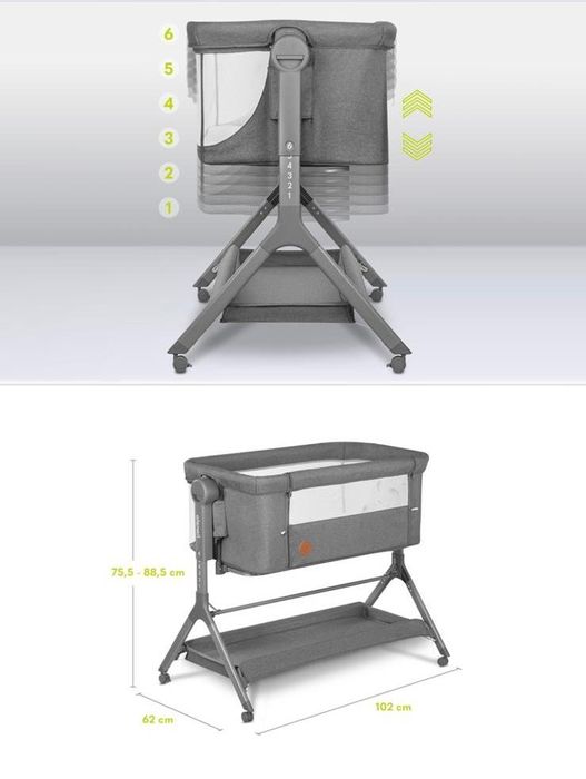 Patut co-sleeper lionelo leonie plus si pompa de san dubla