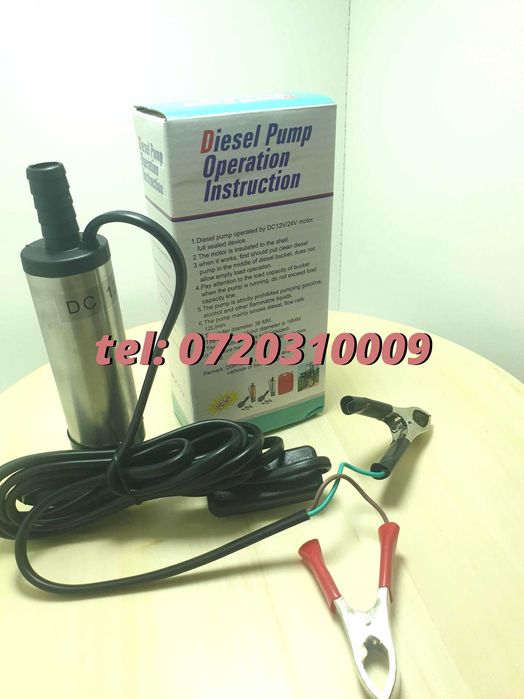 Pompa Transfer Lichid Submersibila Carpoint Electrica 12v  8500rpm