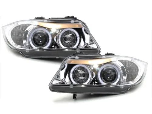 Faruri Angel Eyes pentru Bmw E90/E91