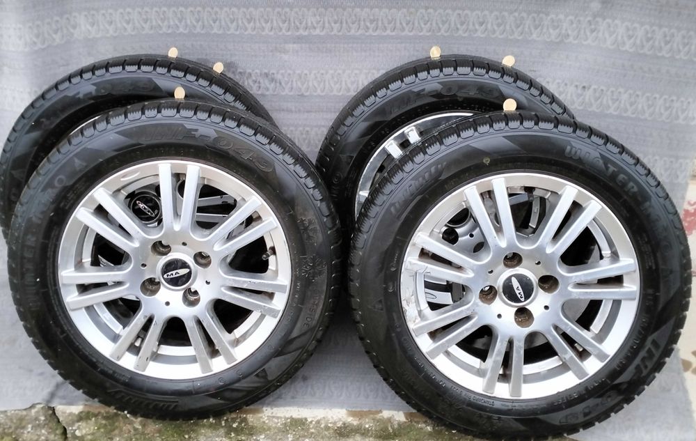 Set Roti jante aliaj anvelope IARNA M+S 165-70 R14 Renault Peugeot etc
