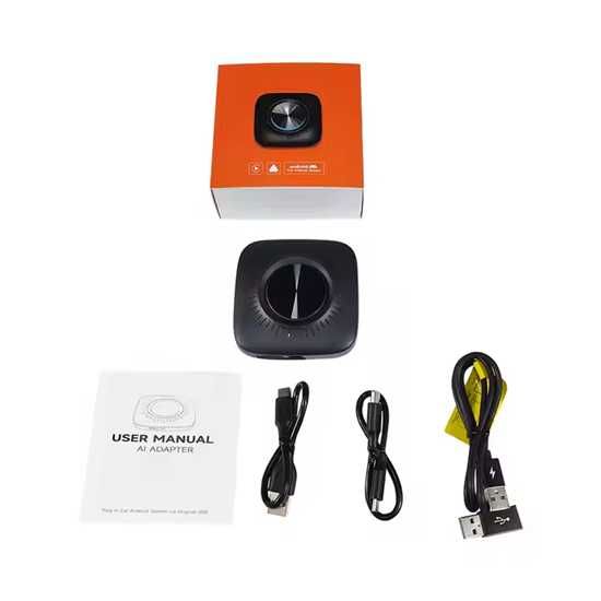 Безжиченн Карплей адаптер Kbox Led 6225 Android 13 Youtube 4g tf card