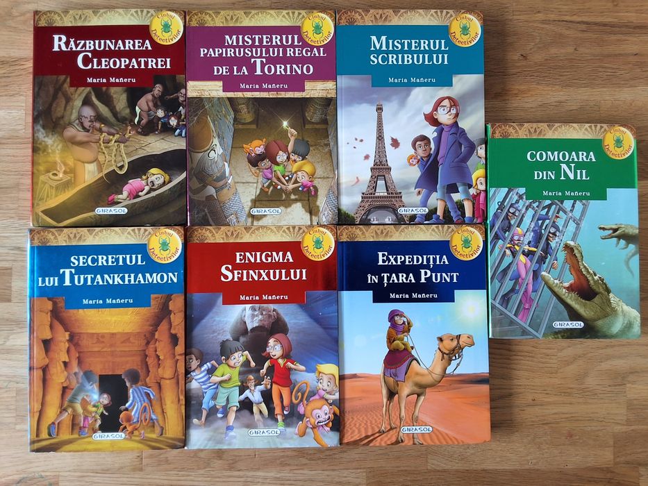 Maria Maneru, colectia Clubul Detectivilor : Razbunarea Cleopatrei etc