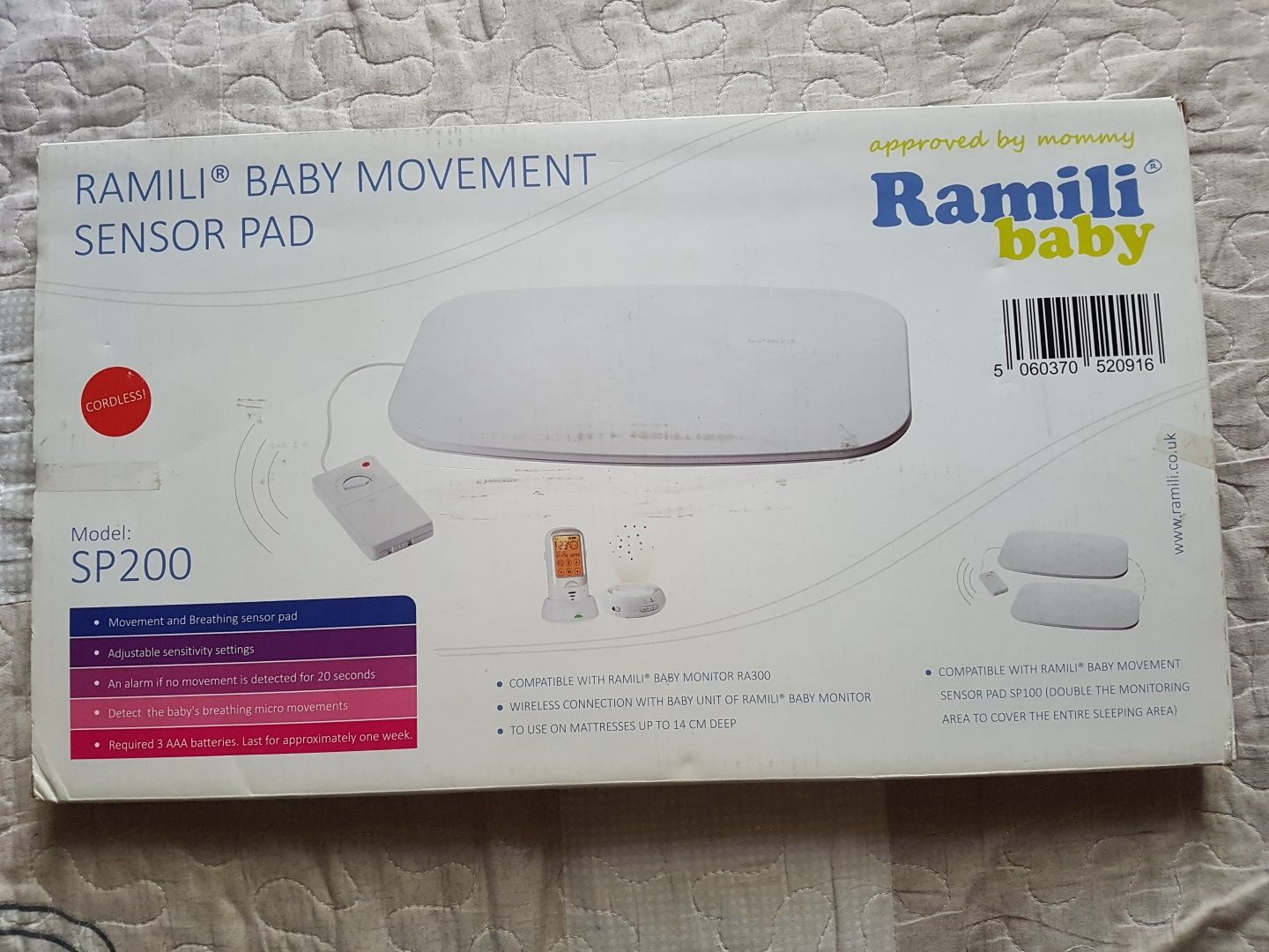 Цифровая радионяня  и датчик дыхания Ramili baby RA300