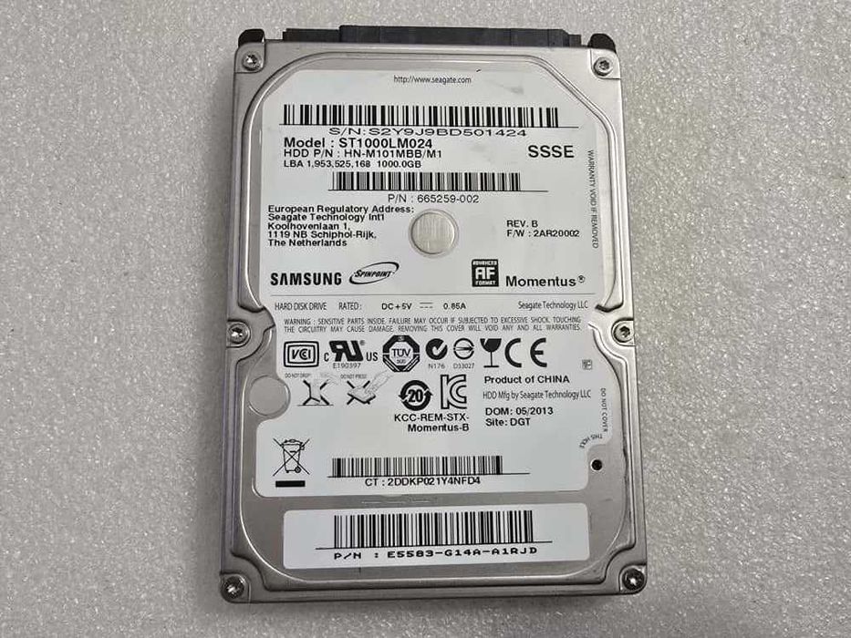 Hard Disk Laptop Seagate Momentus ST1000LM024, 1TB 5400rpm 8MB, SATA 2
