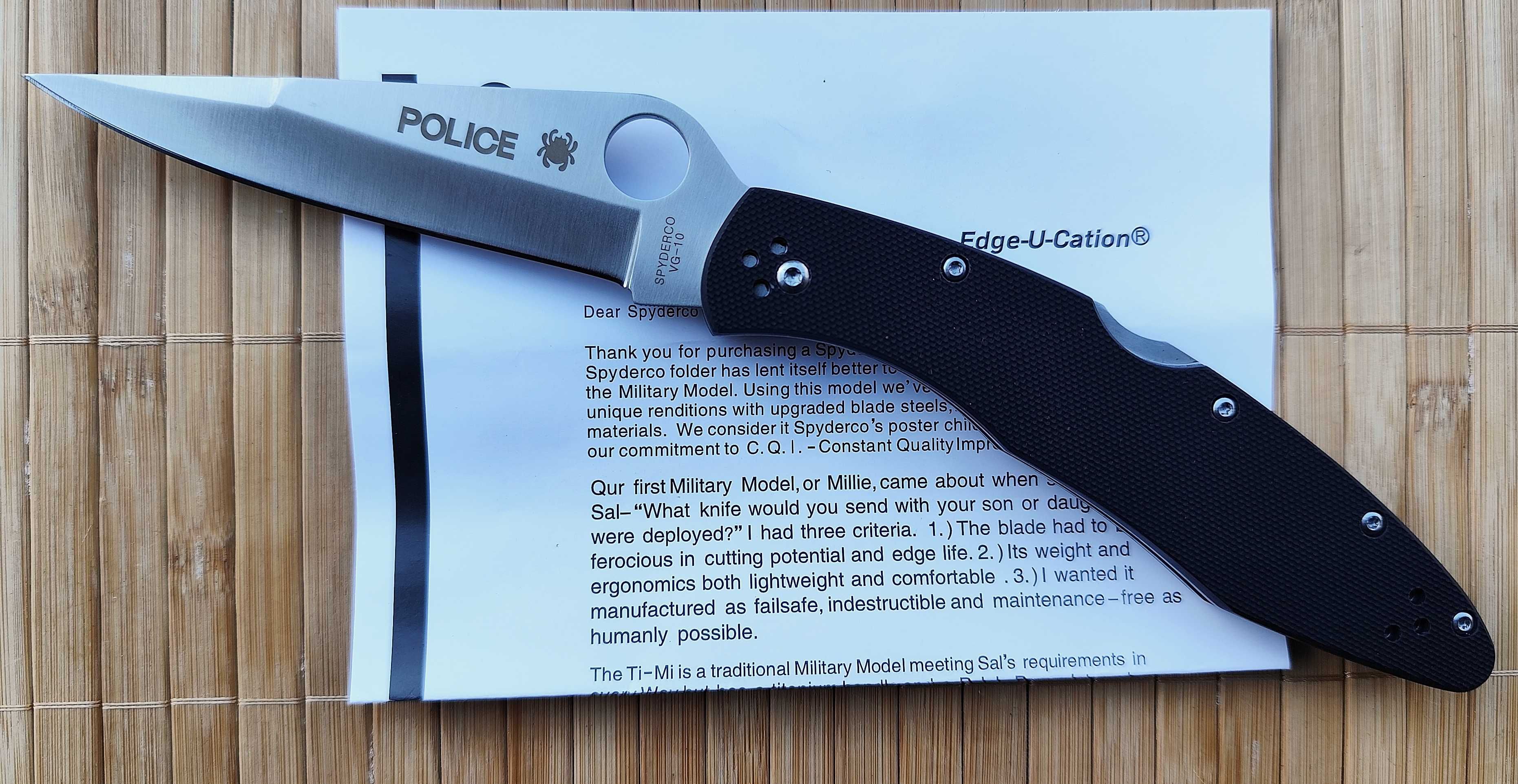 Сгъваем нож Spyderco Police 4 /2 /