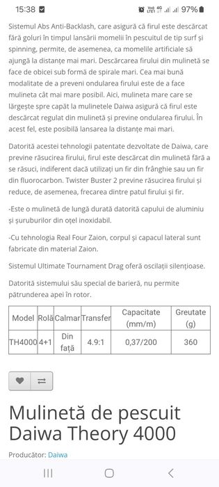 Mulineta Daiwa Theory 4000