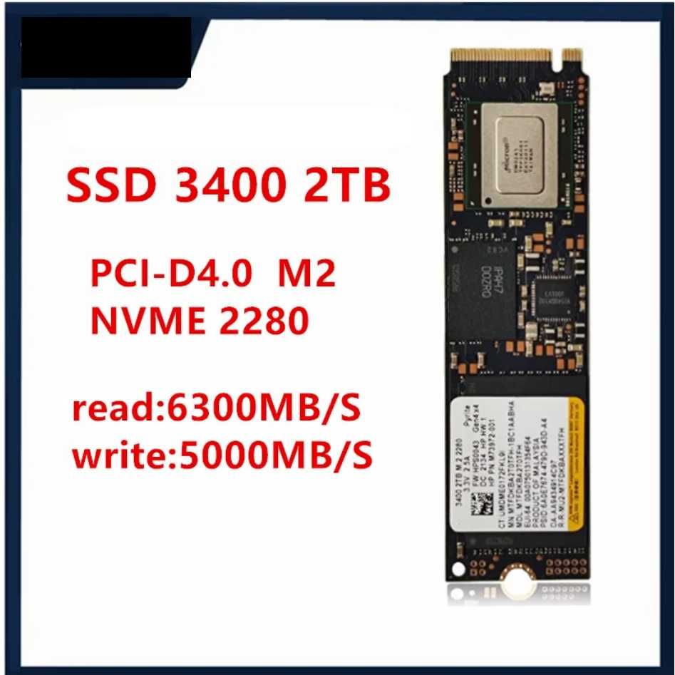2TB 2000GB Micron 3400 SSD NVMe Gen4, 6600 MB/s 5000 MB/s четене/запис