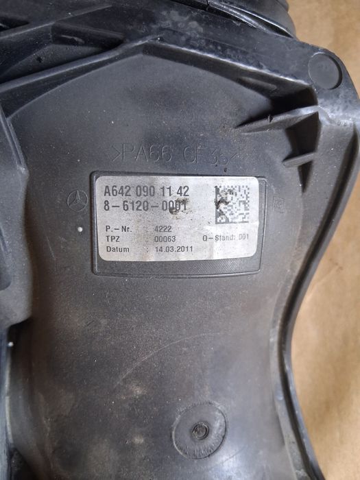 Лястовица,въздуховод,дебитомер мерцедес 3.5 258к.с