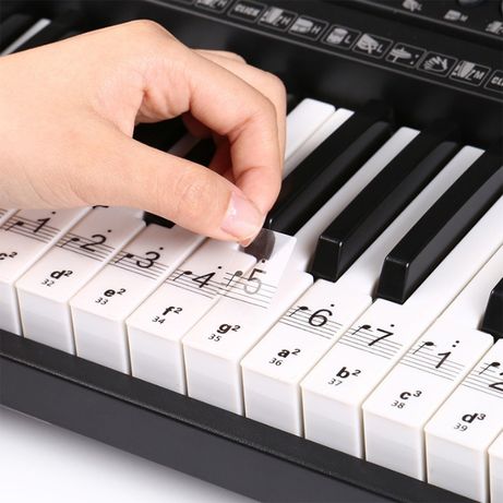 Нотные наклейки на клавиши для пианино