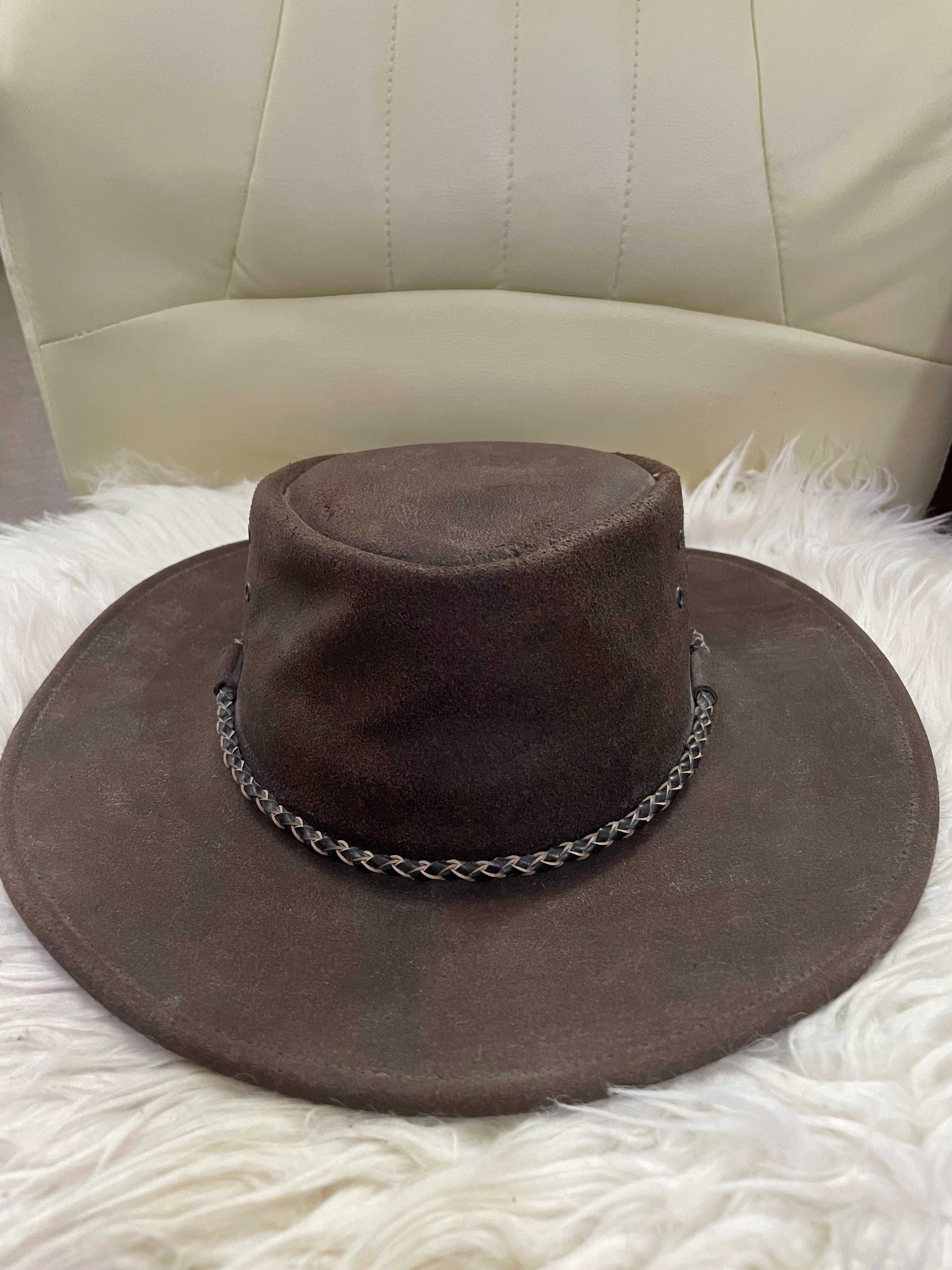 Palarie Cowboy - Kakadu XL Piele. Made in Australia