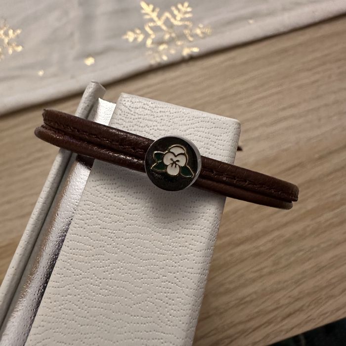 Кафява кожена гривна Nomination