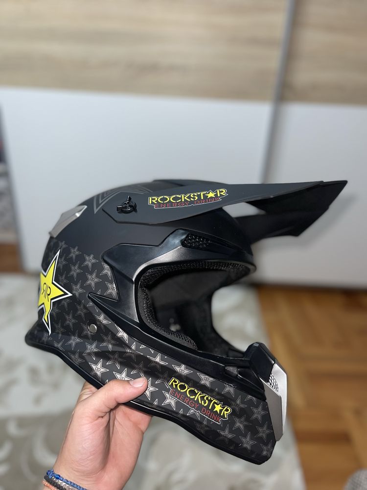 Casca Rockstar Games NOUĂ +ochelari 100% (enduro, motocross, ski, etc)