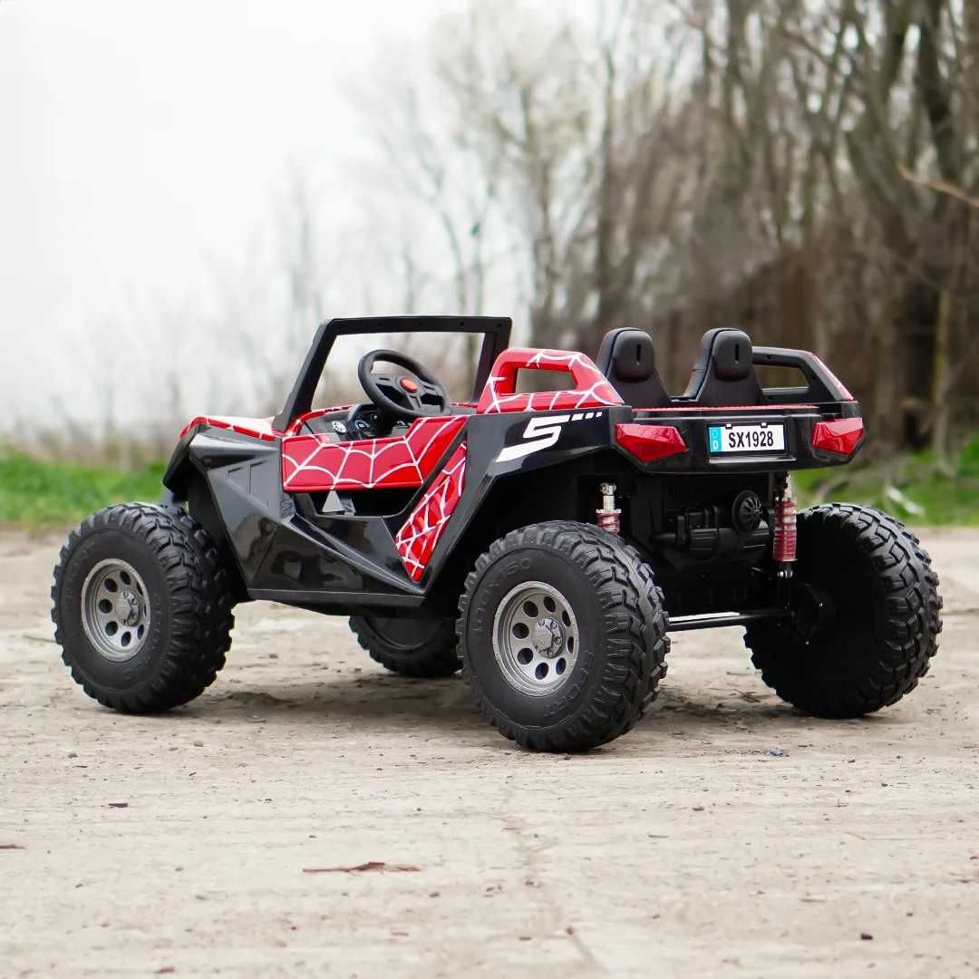 UTV electric pentru 4 copii, Buggy XXL , 500W 24V 14Ah, Spider print