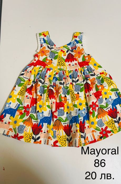 Къси панталонки, блузи, рокли на Mayoral Guess 86 размер