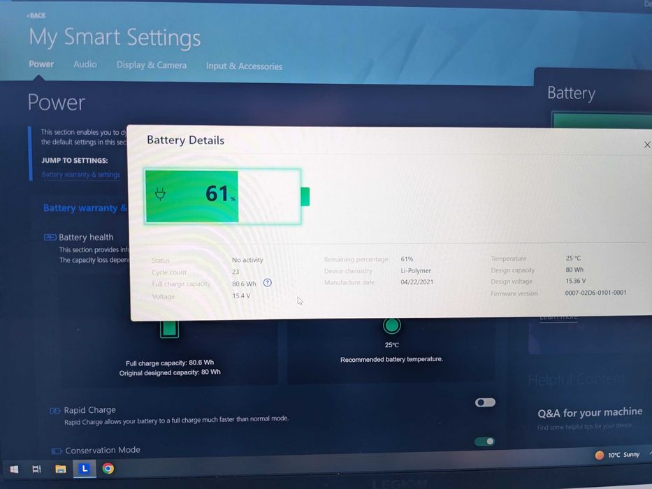 Lenovo Legion 5 Pro - Ryzen 7, 32GB Ram, RTX3050TI