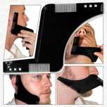 Pieptene contur Barba & Mustata / Sablon Barba & Mustata ca la salon
