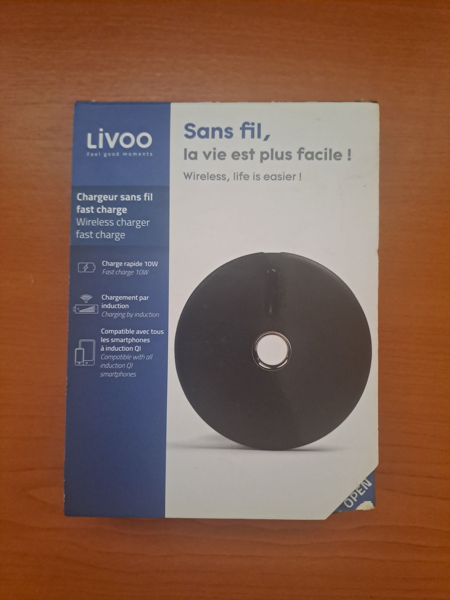 Încărcător wireless Livoo Sans Fil nou. 50 lei