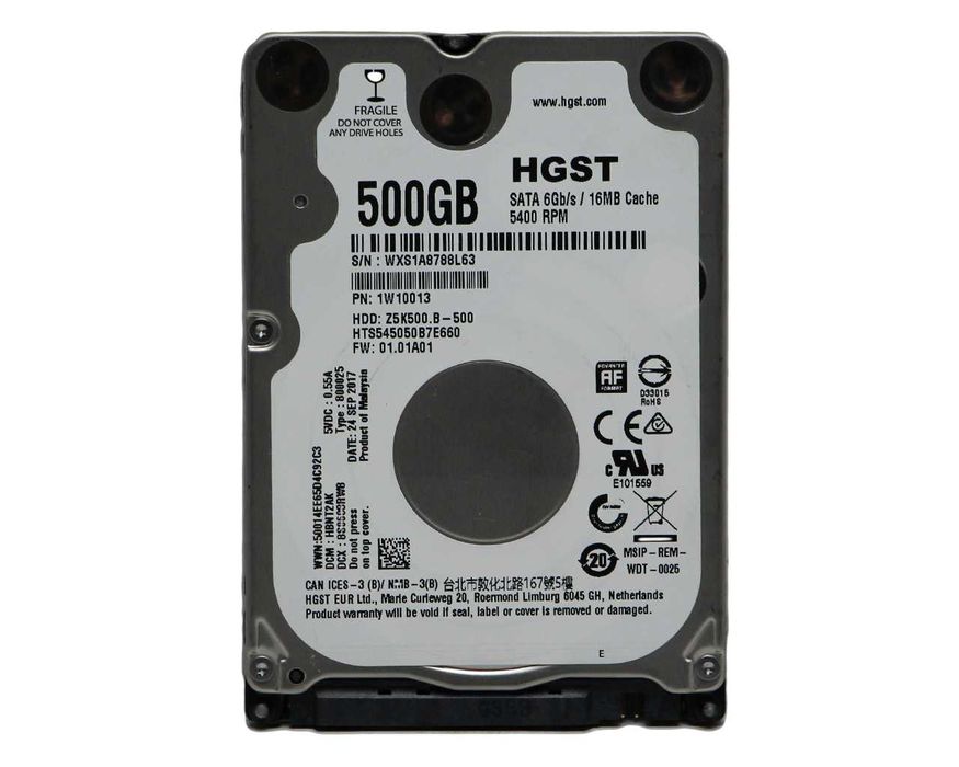 Жесткий диск HDD 500 Gb SATA 2.5 - slim 7mm HGST
