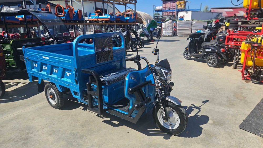 Triciclu Magnum 2 electric basculare hidraulica Agramix NOUA