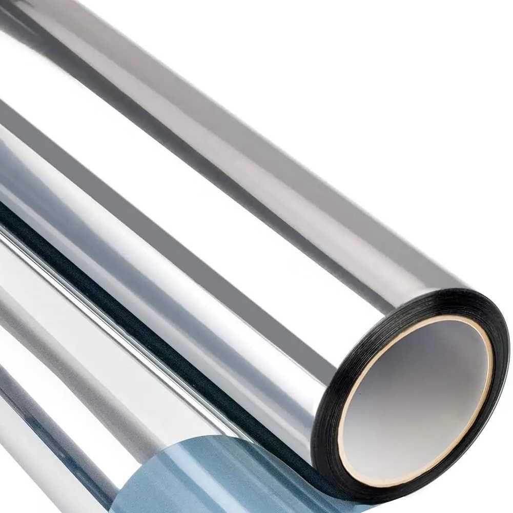 Folie protectie solara relfexiva pentru geamuri, montare exterior