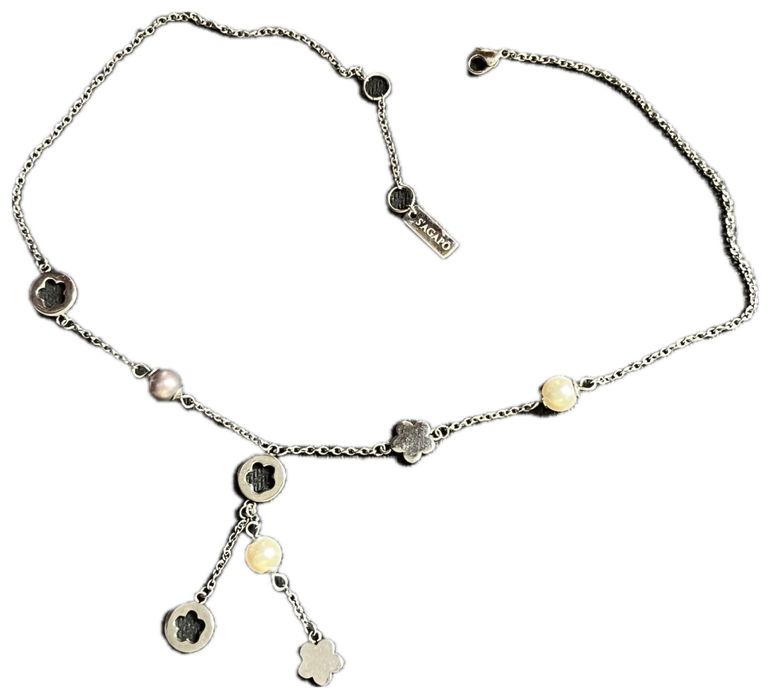 Украшение цепочка с жемчугом иск