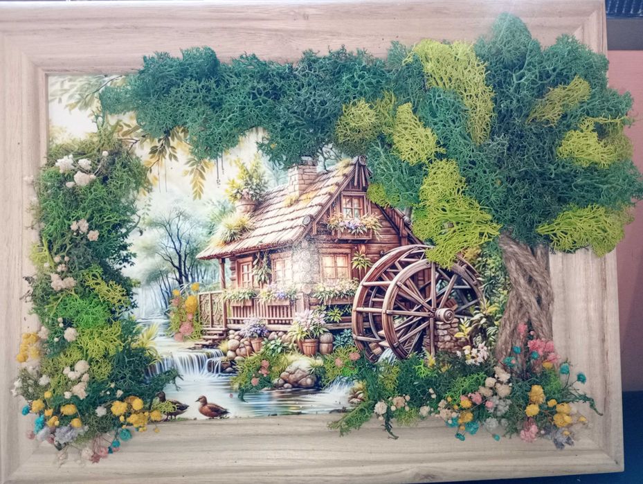 Картина от скандинавски мъх