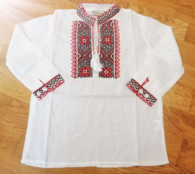 Ie băieței motive tradiționale din bumbac 0-16 anisori