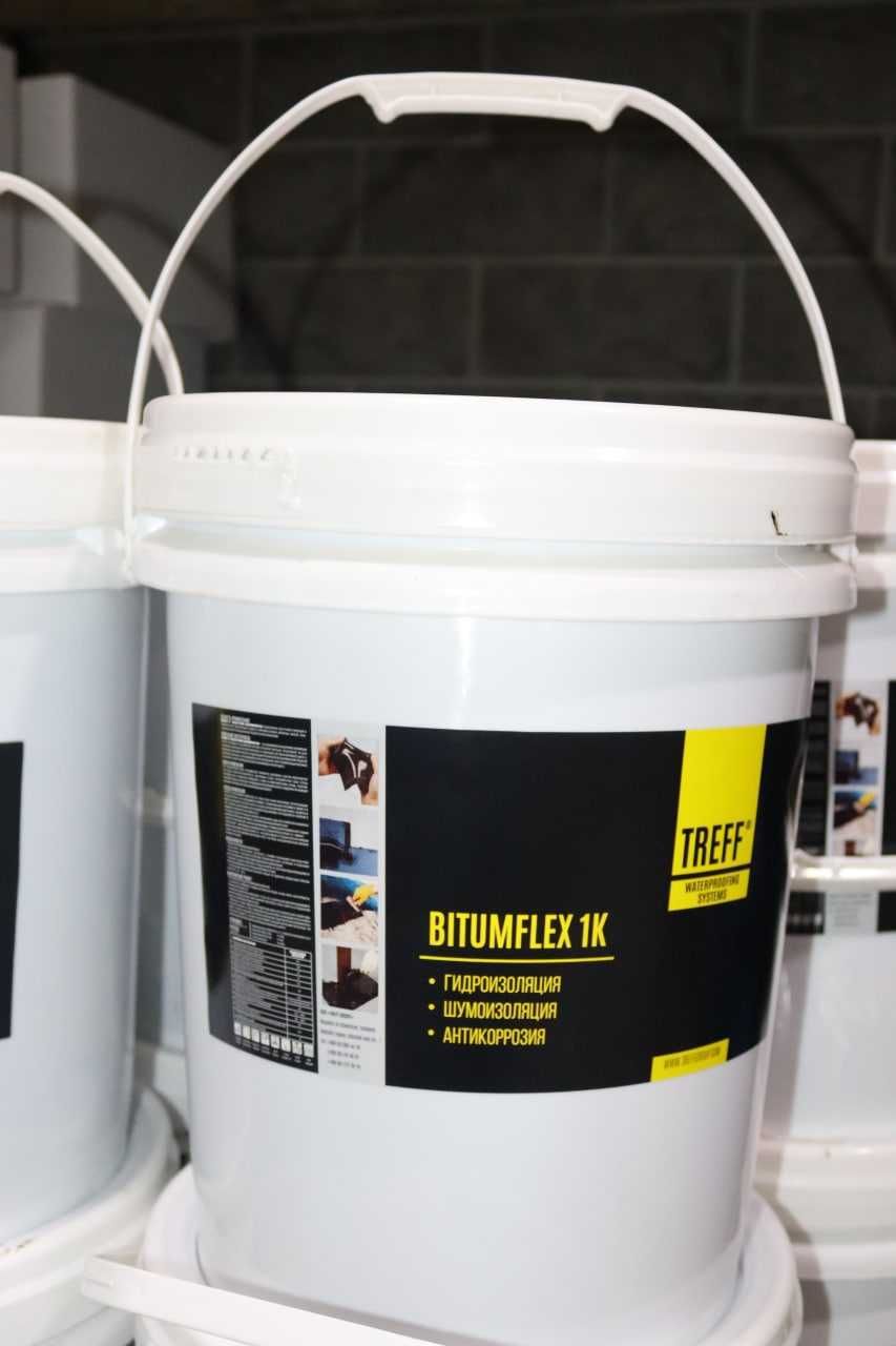 TREFF BITUMFLEX 1K битумно полимерная Гидроизоляция Жидкая резина