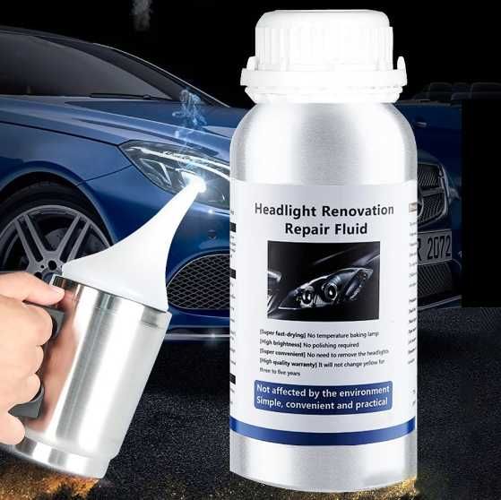 ПРОФЕСИОНАЛЕН комплект за химическо полиране на фарове +800ml полимер