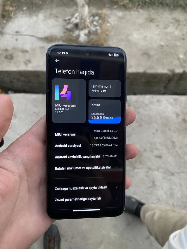 Redmi 10 pro 6/128