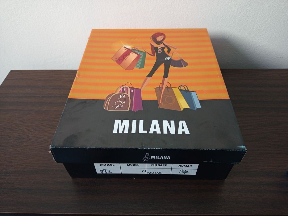 Ghete dama Milana nr 37, piele intoarsa, velur