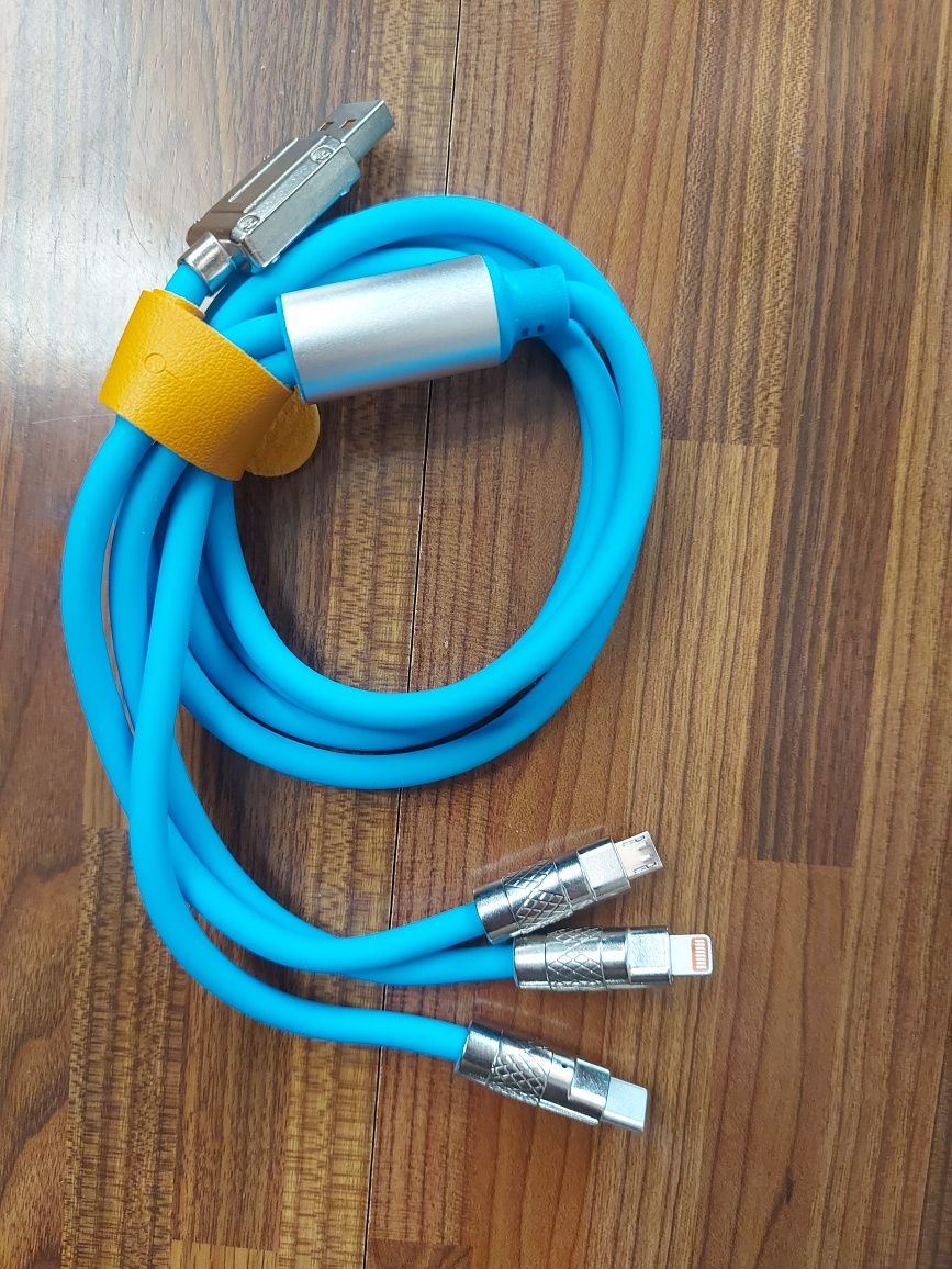 Cablu încarcare 3 în 1 super fast