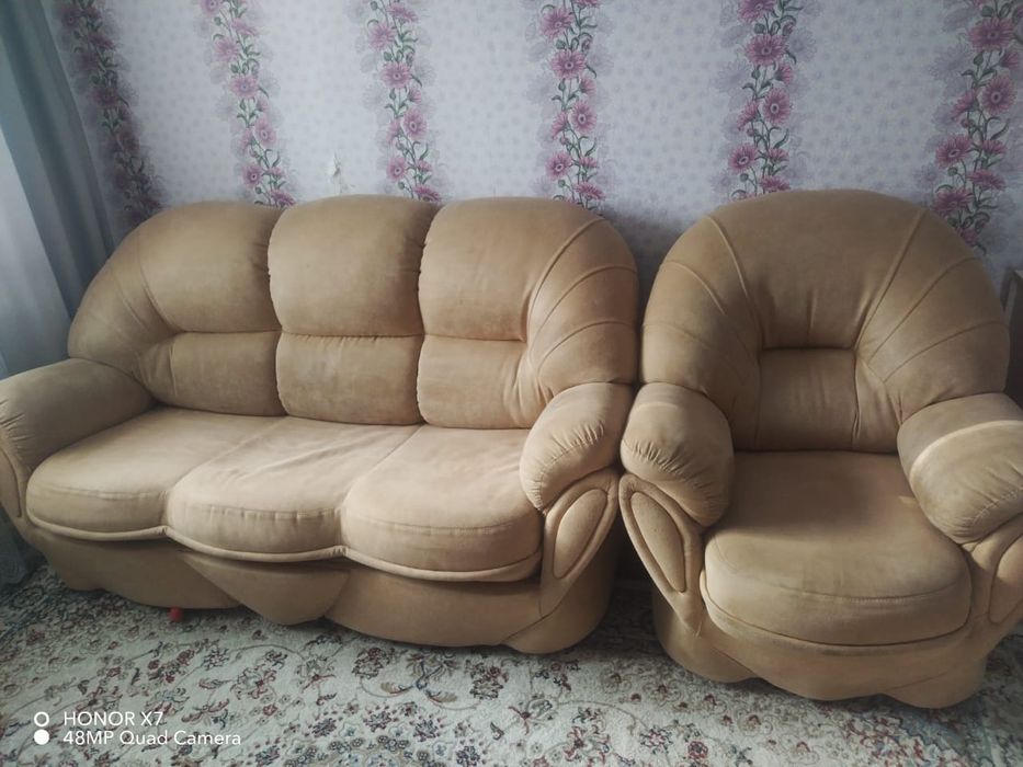 Мягкий уголок 3+2+1