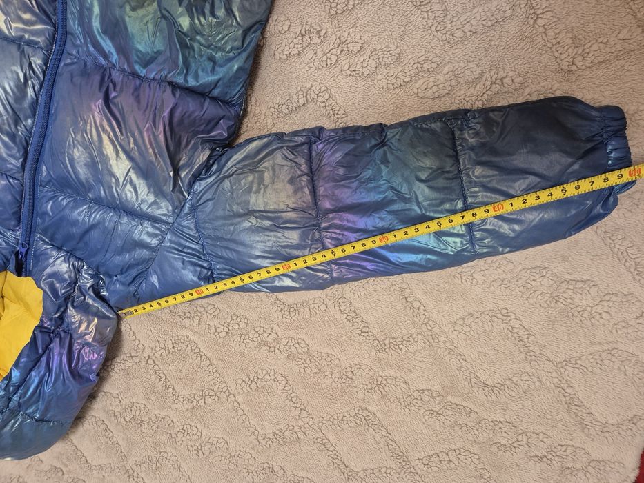 Geaca unisex curcubeu metalizata