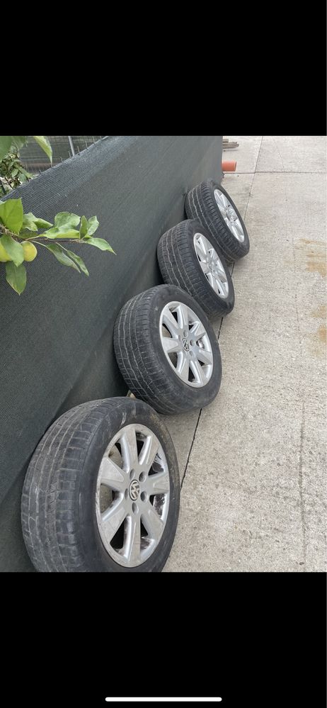 Jante aliaj R16 Volkseagen 5 x 112 + cauciucuri