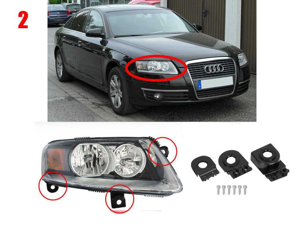 Щипки за захващане на фар Audi A6 C6 , Audi A3 8P Facelift