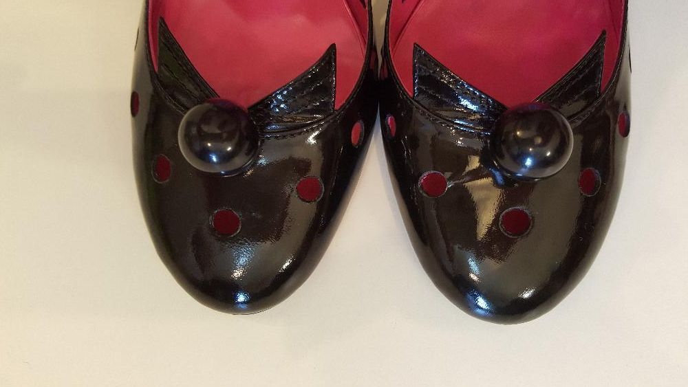 Eley Kishimoto pantofi din piele dama lac negru 38