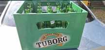 Naveta TUBORG cu 20 sticle de 0,5 L