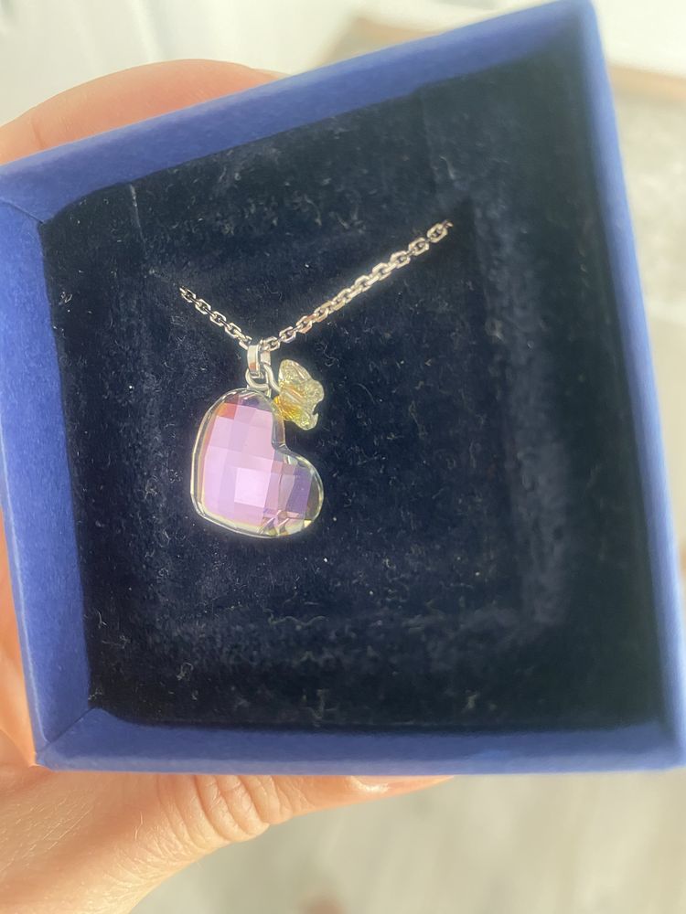 Сребърно колие Swarovski