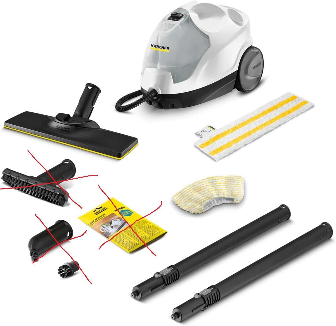 Парочистител Kärcher SC 4 EasyFix 3,5 бара,  2000W, ЛИСВАТ ПРИСТАВКИ