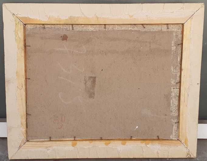 Tablou vechi - peisaj montan - semnat Darascu