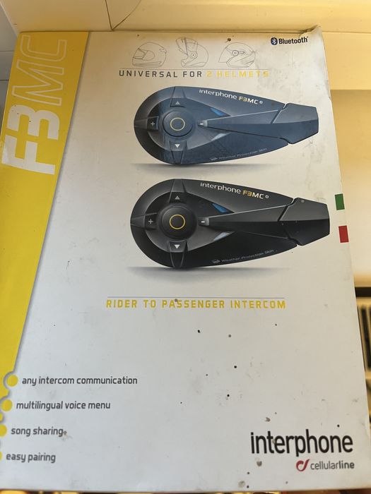 Interphone F3mc intercom pasager moto