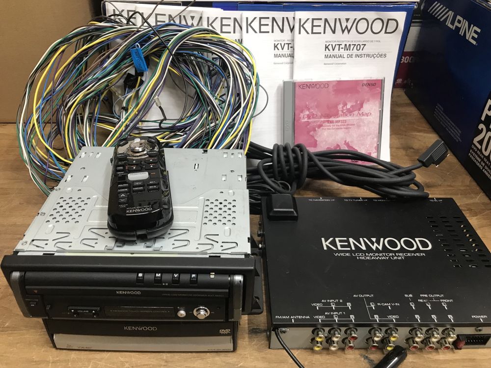 DVD/Cd player auto ecran retractabil Kenwood Kvt M 707 Nou