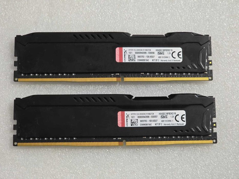 Memorie desktop KINGSTON HyperX Fury Black, 2x8GB DDR4, 3200Mhz, CL18