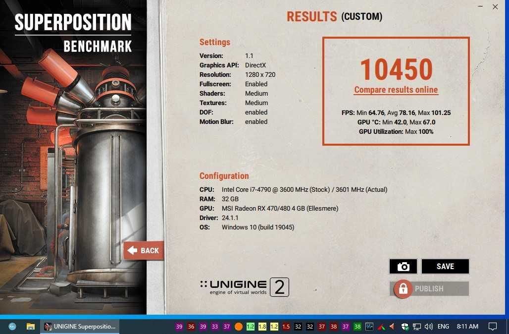 Intel Core i7 4790,16gb 1600 ssd500, hdd1TB, psu-550W, RX470 4GB
