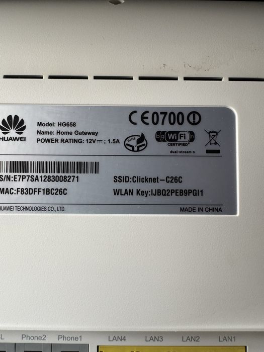 Router wirelles Huawei HG 658