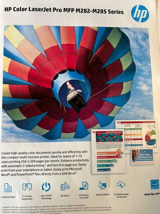 HP Color LaserJet Pro M283fdw – Цветен лазерен принтер MFP