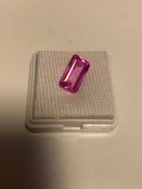 safir roz superb 8.48 ct 14.28x8.56x5.27 certificat gemologic