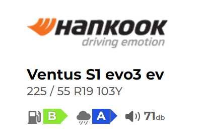 HANKOOK VENTUS S1 EVO3 225/55/19 на 4000км,като нови